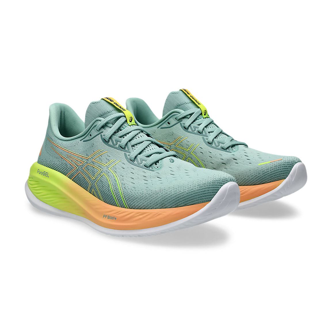 Asics Tenis GEL-CUMULUS 26 1011B947-750 Verde ClaroAmarelo Sint -6-